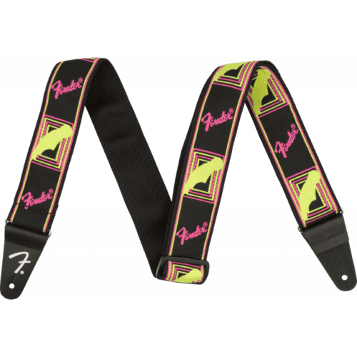 TRACOLLA FENDER NEON MONOGRAMMED, YELLOW/PINK