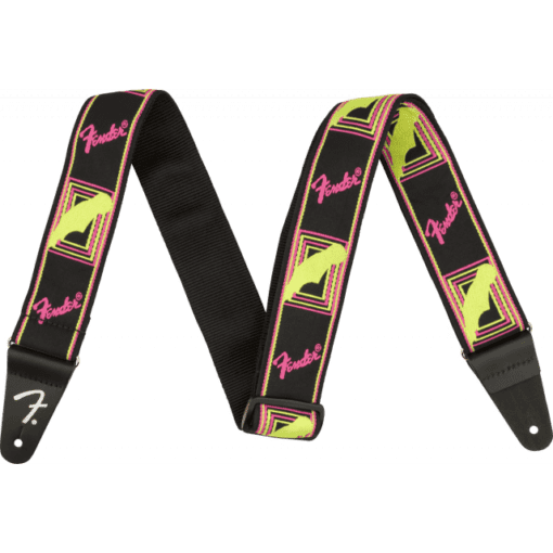 TRACOLLA FENDER NEON MONOGRAMMED, YELLOW/PINK