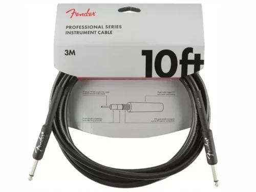 FENDER Professional Series Instrument Cable Straight/Straight 3m Black