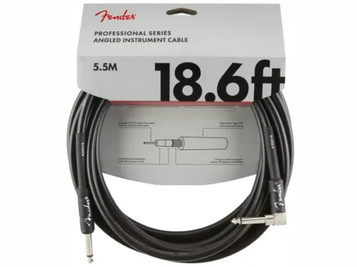 FENDER Professional Series Instrument Cable Straight/Angle 5.5m Black