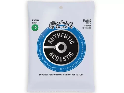 MARTIN MA180 Authentic SP 80/20 Bronze 12-Strings Extra Light