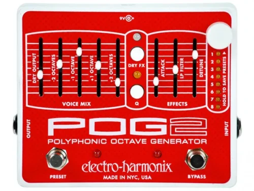 Vista frontale pog 2 electro harmonix switch fader buttons