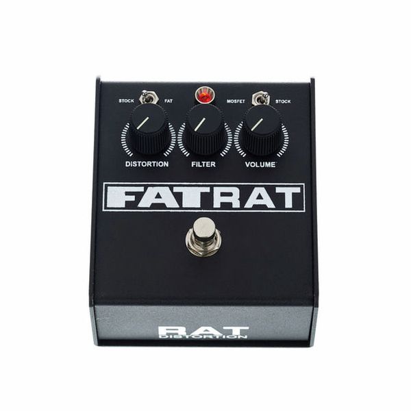 ProCo Fatrat 1 ProCo Fat RAT Distortion vista frontale con manopole Distortion, Filter e Volume