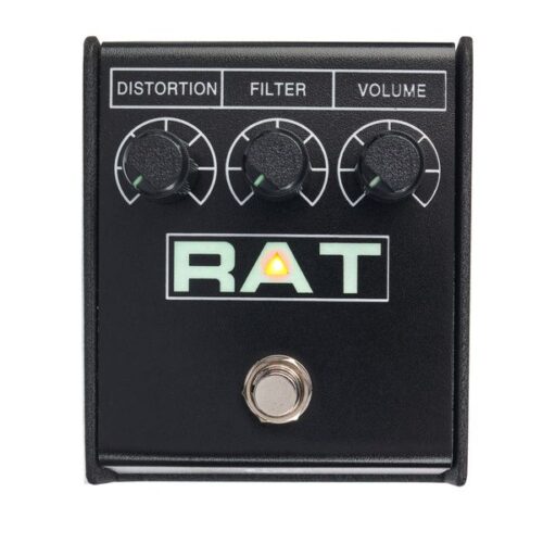 ProCo RAT2 vista frontale con manopole Distortion, Filter e Volume