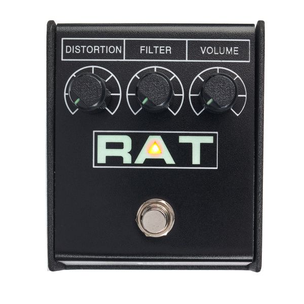 ProCo RAT2 vista frontale con manopole Distortion, Filter e Volume