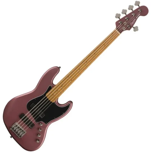 Squier FSR Contemporary Active Jazz Bass HH V Burgundy Satin
